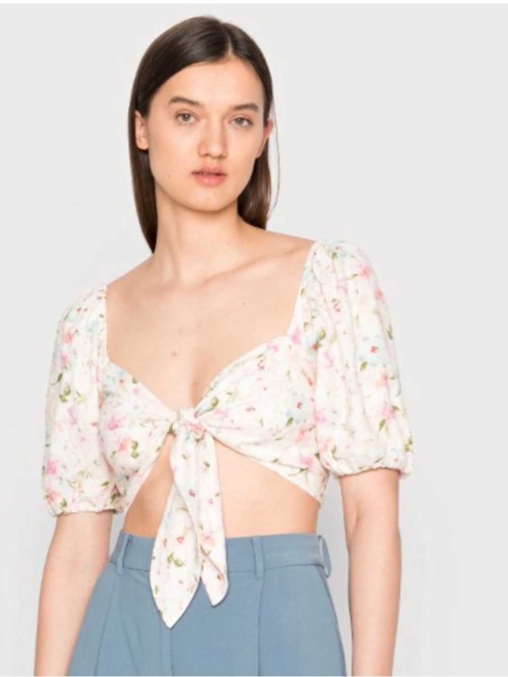 Abercrombie | Floral Puff Sleeve Top
